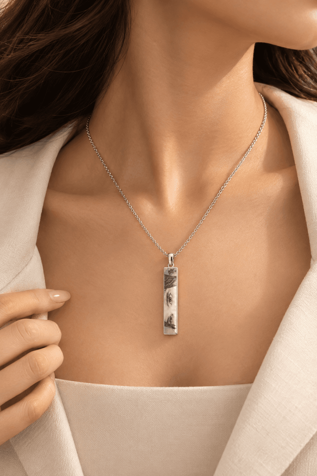 Signature Engraved Eye Pendant by DURRÉ