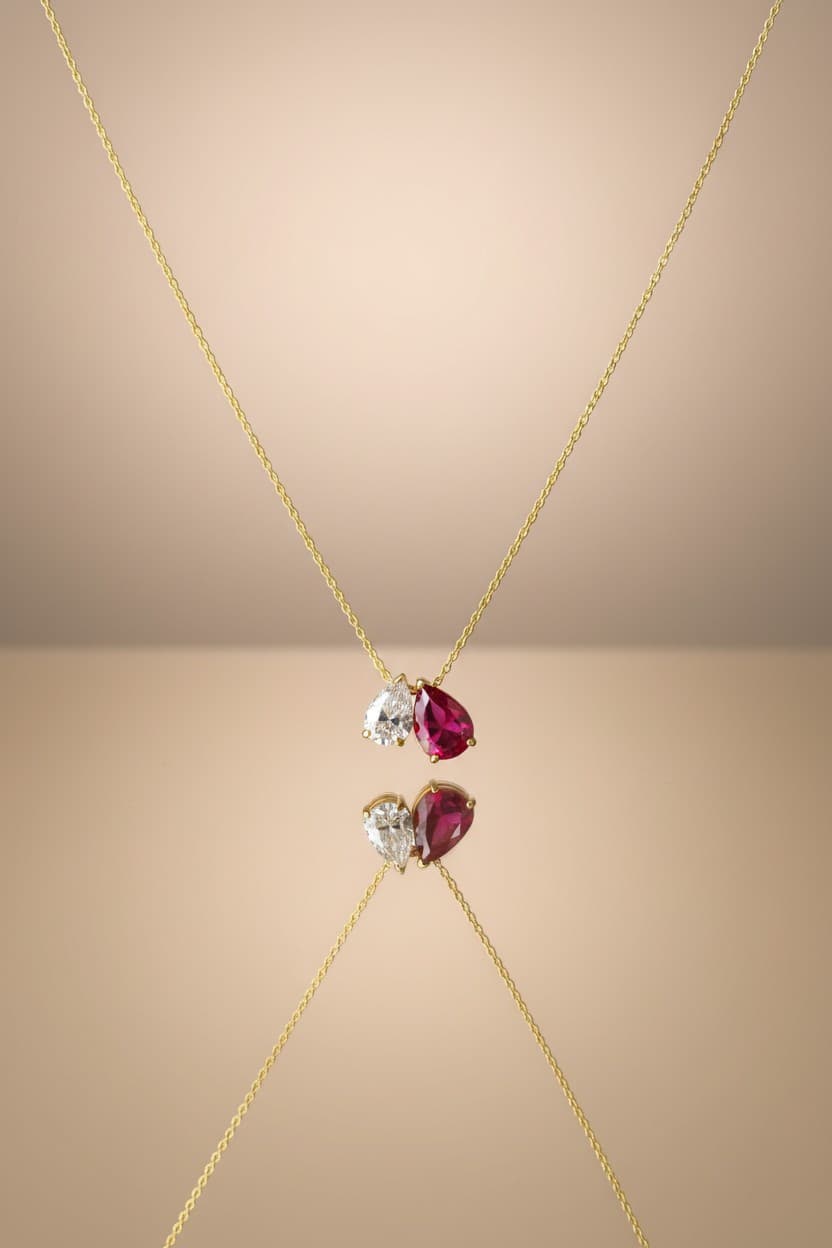 Dual Essence Pendant Birthstone
