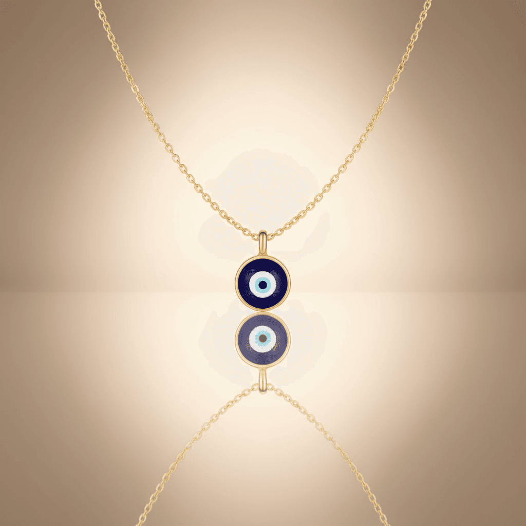 Minimal Evil Eye Necklace